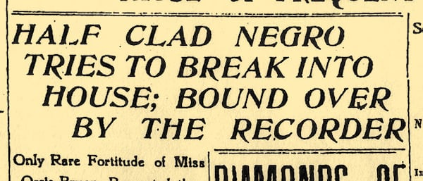 This headline ran in the Sept. 21, 1906, edition of The Atlanta Journal, one day before the race massacre began. Atlanta's white-owned newspapers — including the Atlanta Journal and the Atlanta Constitution — inflamed tensions in the city with sensational and inaccurate reports of Black sex crimes against white women.