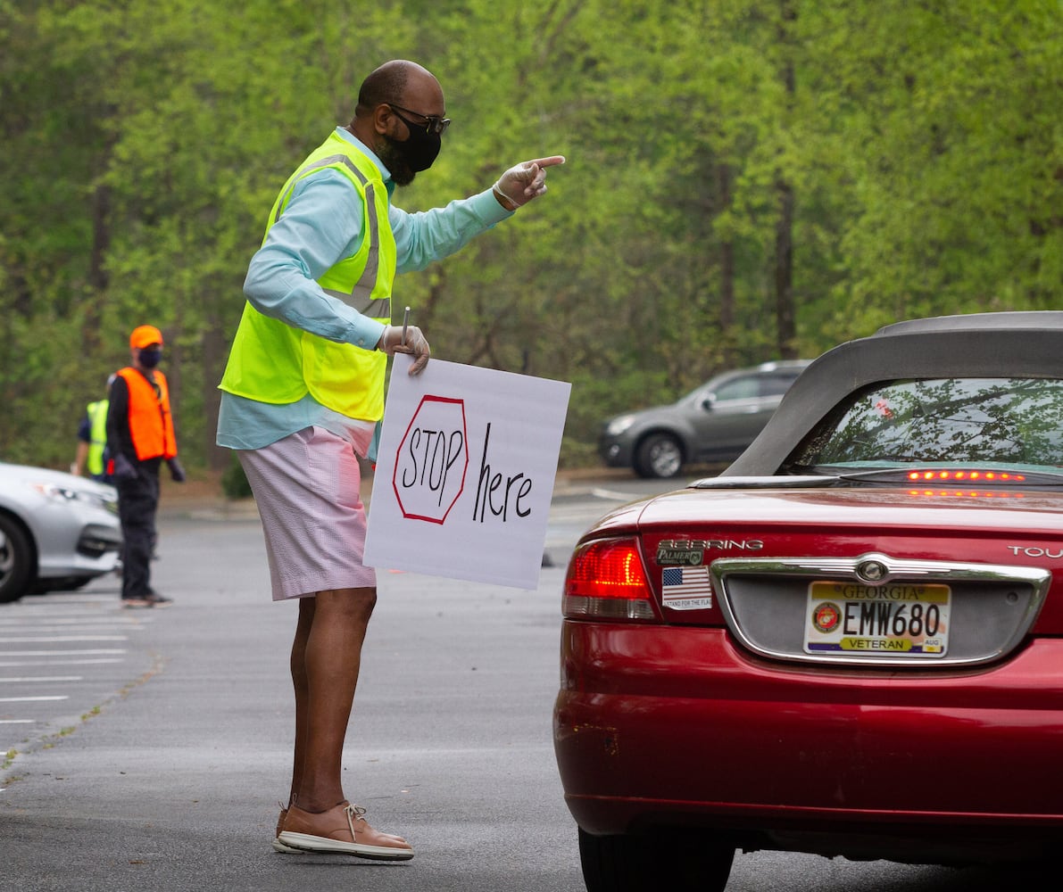 Churchgoers across metro Atlanta attend socially distant, drive-in services