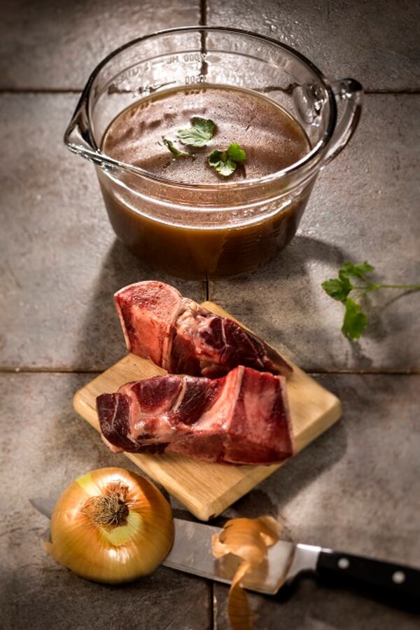 Dark beef stock. (Ricardo DeAratanha/Los Angeles Times/TNS)