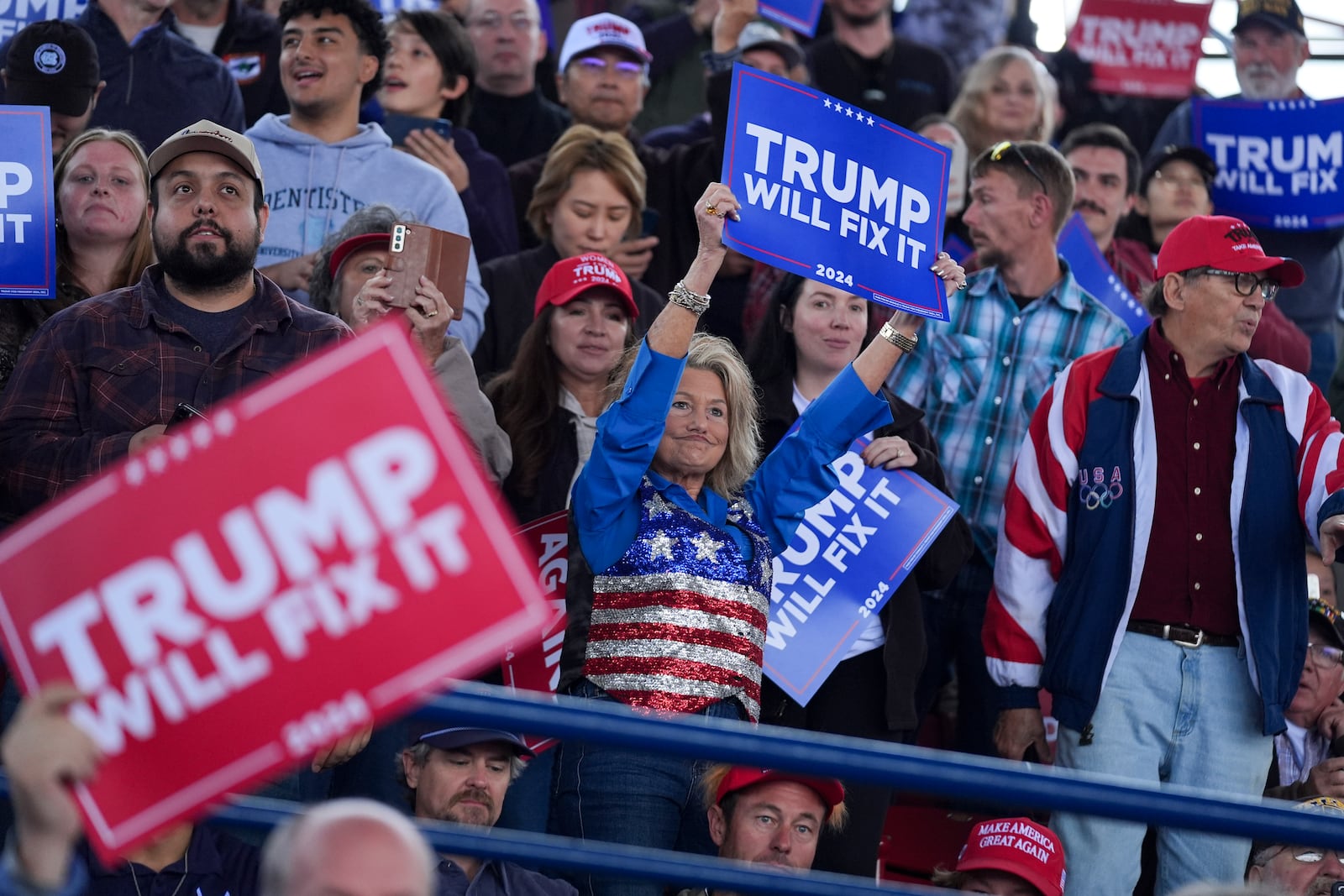 Supporters turned out for former President Donald Trump at a recent rally in North Carolina.