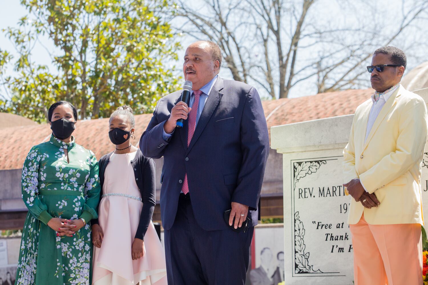 wreath-laying at MLK tomb on 53 anniversary of his death