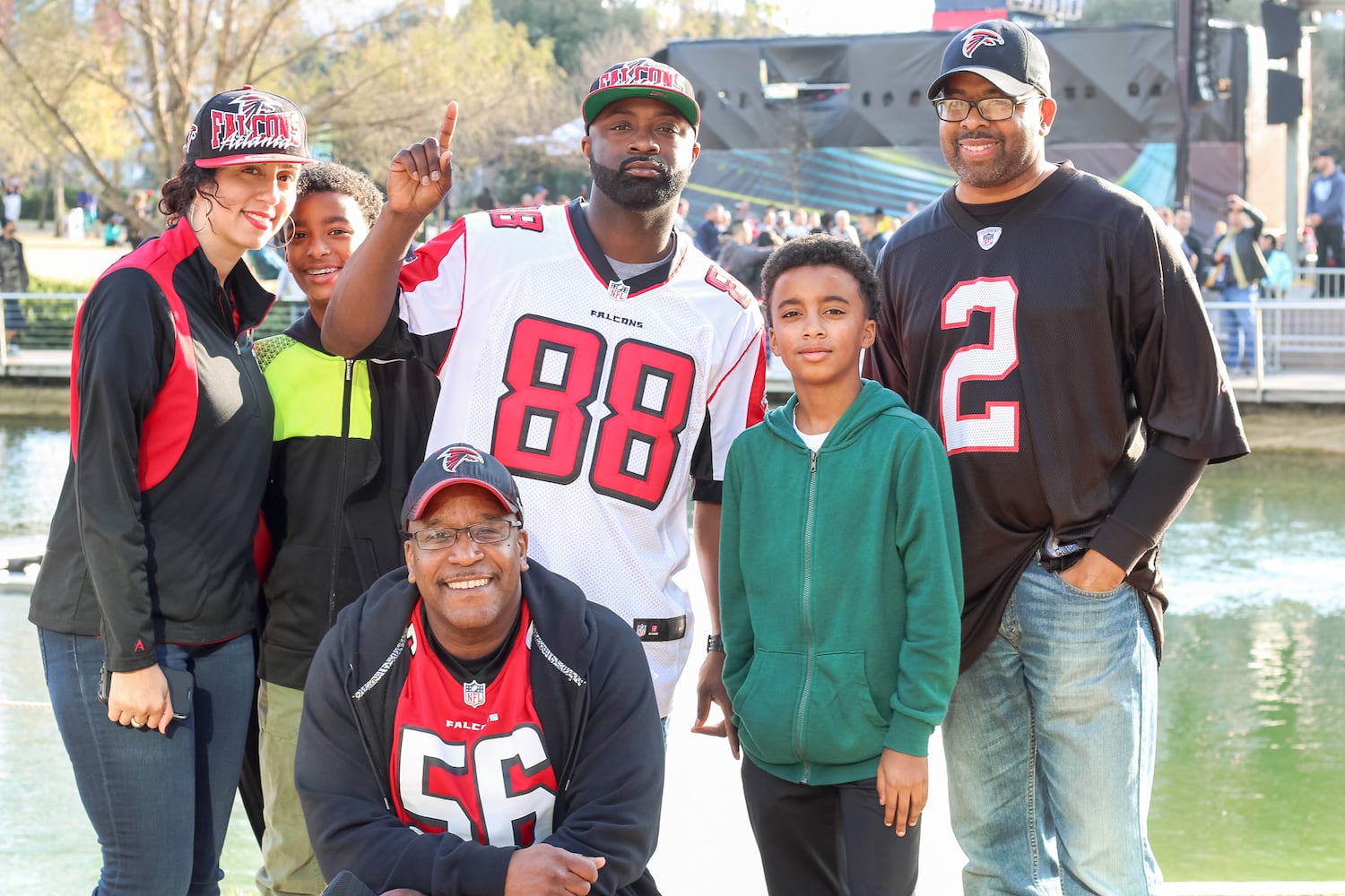 Falcons fans in Houston