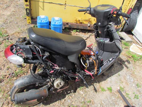 This is the moped that caught the Cherokee County deputy's eye early Saturday morning.