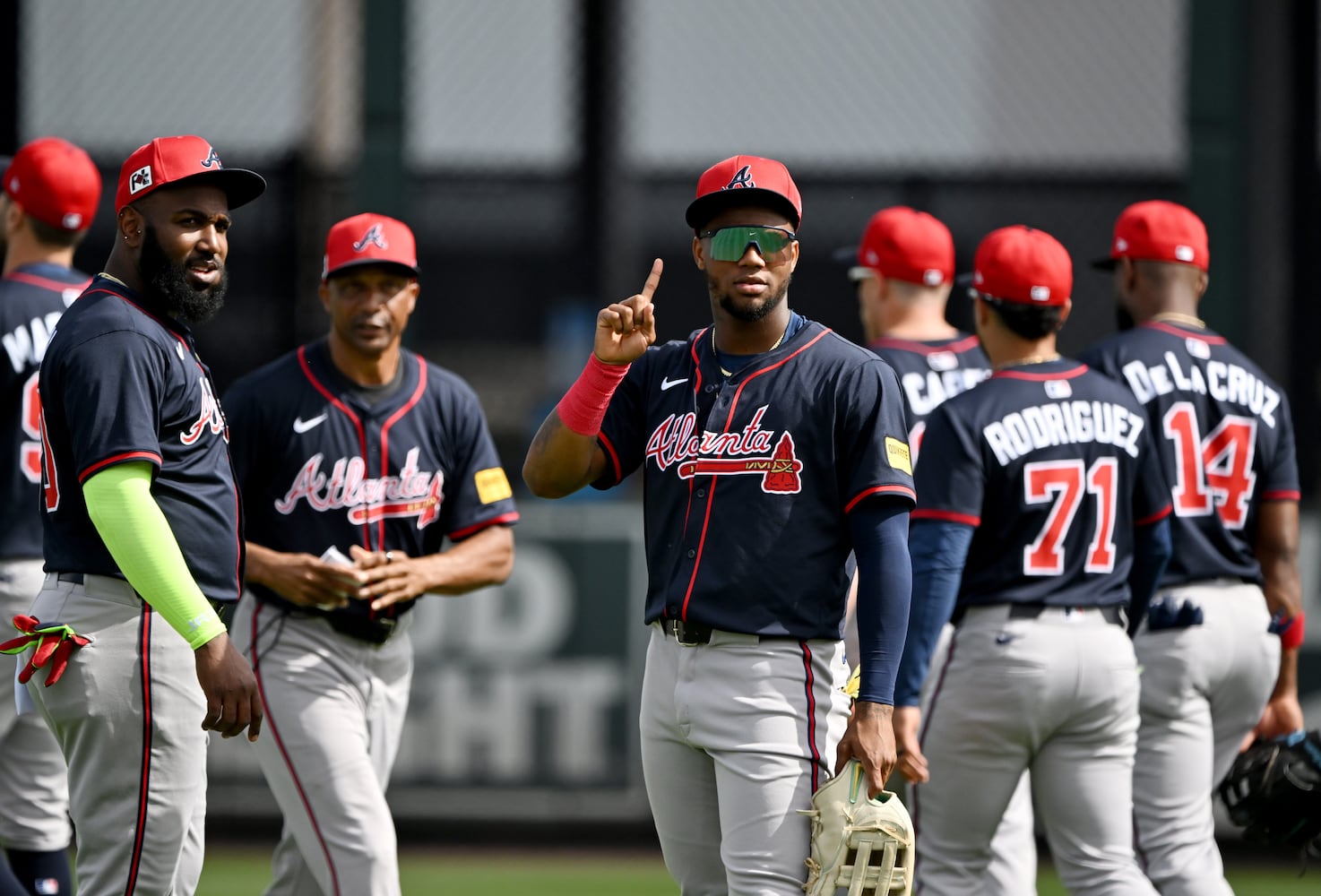 First full-squad spring training workouts