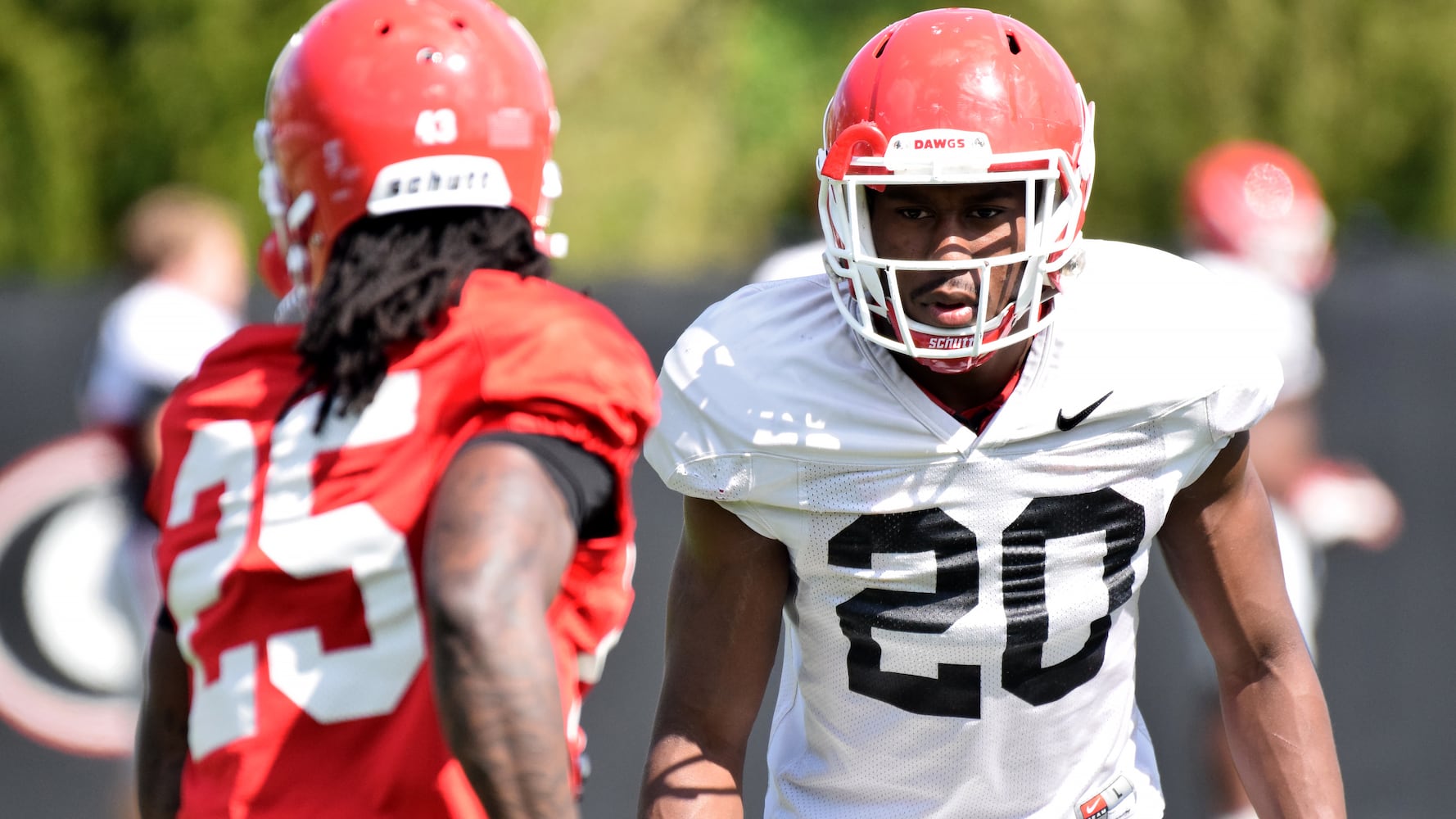 April 10, 2018: Georgia Bulldogs football practice