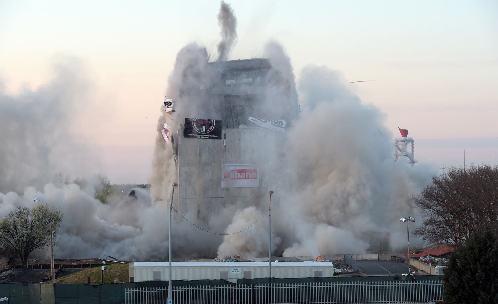 Old Georgia Archives building imploded, Sunday March 5, 2017