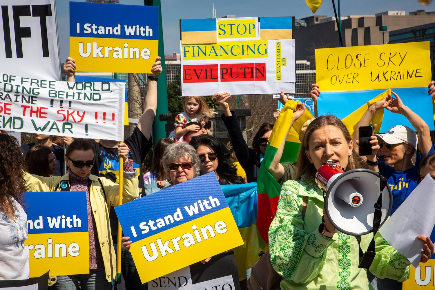 Stand with Ukraine Rally in Atlanta 

