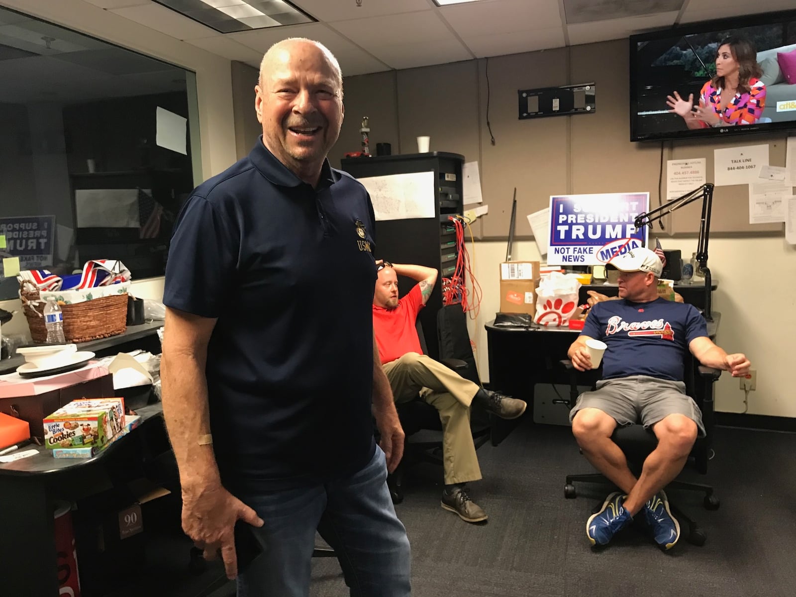 Kim "The Kimmer" Peterson, shown here in 2019 on the final day at Talk 106.7, will have highlights of his podcast airing on Saturdays at noon on Xtra 106.3/1230 starting March 12, 2022. RODNEY HO/rho@ajc.com