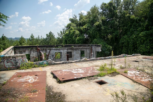 The site of the proposed training center in unincorporated DeKalb County. (Alyssa Pointer/Atlanta Journal Constitution)