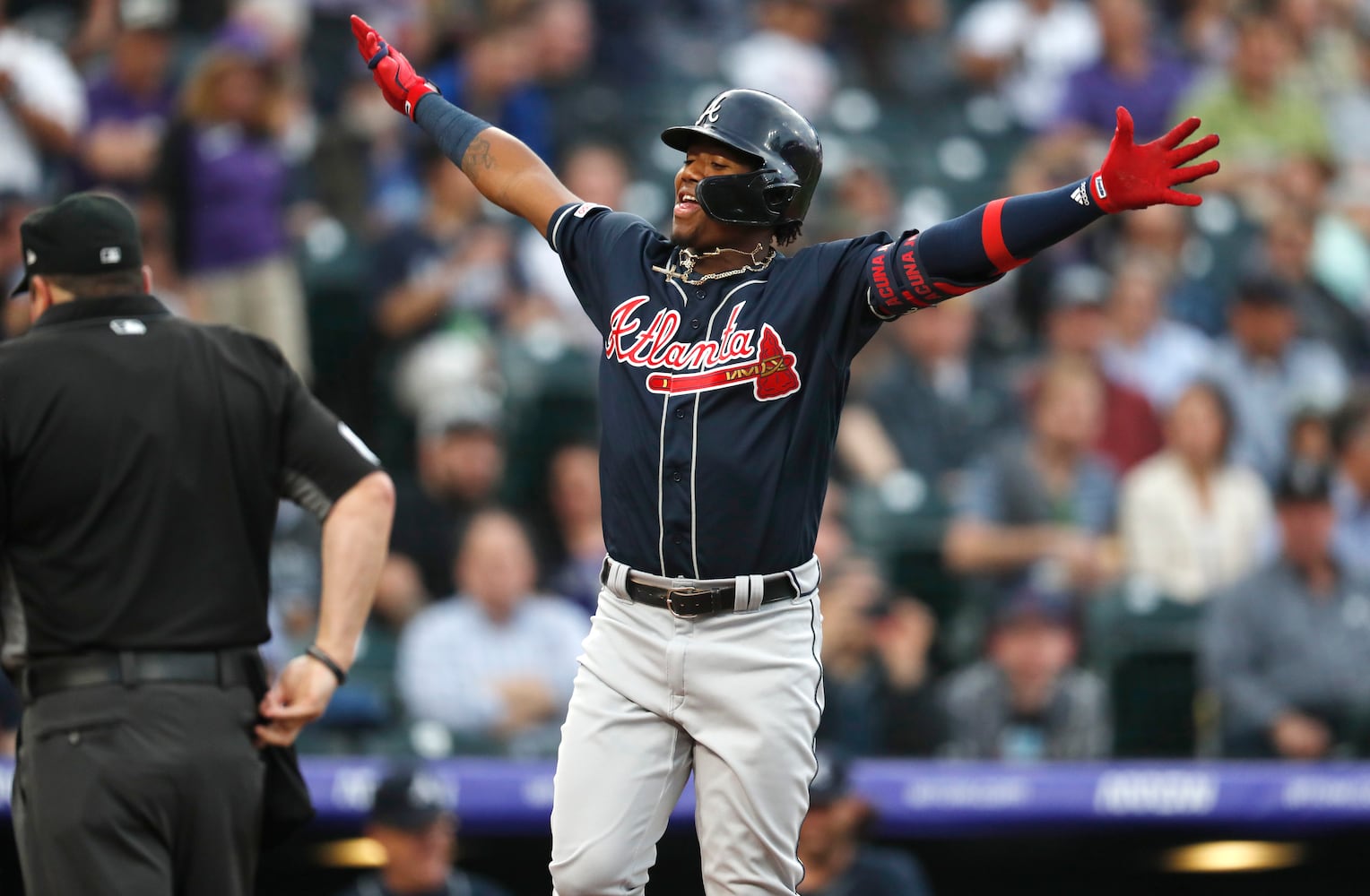 Photos: Braves seek another win over the Rockies