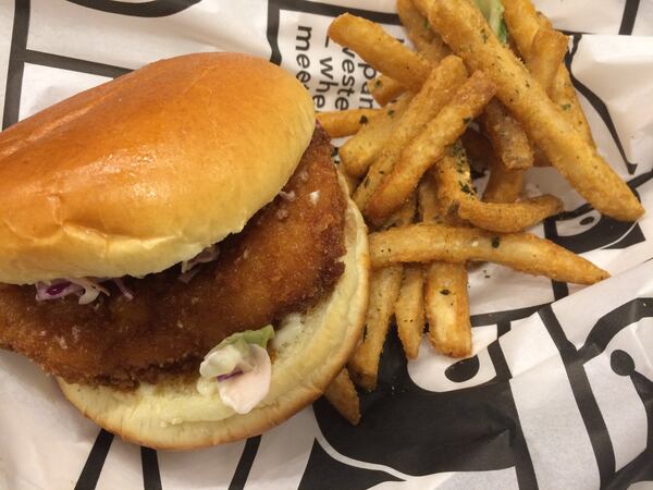 Ponko Chicken’s sandwich meal can be ordered with choice of protein and side; here the sandwich is made with chicken breast and served with a side of fries. CONTRIBUTED BY WENDELL BROCK