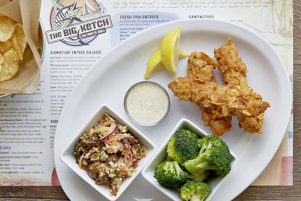 Fish IN Chips are beer battered, rolled in kettle-cooked potato chips and deep-fried