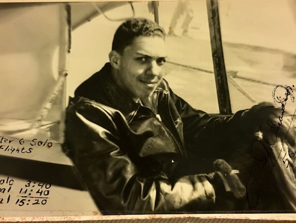 Julius Alexander as a young pilot