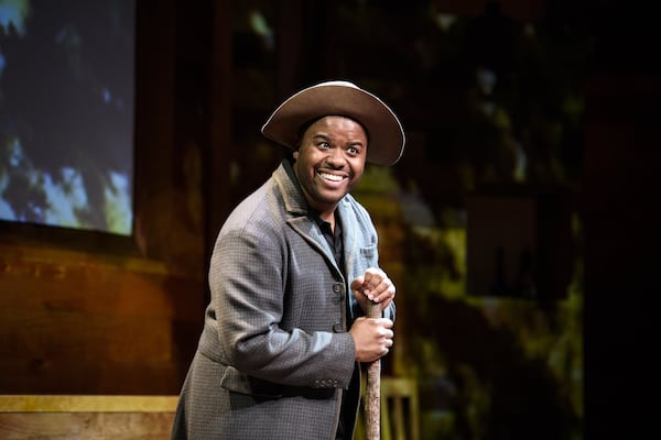 Mark Kendall in his new play, “The Magic Negro and Other Blackity Blackness as Told by an African-American Man Who Also Happens to be Black.” “The Magic Negro,” as Kendall explains at the top of his show, is a Hollywood stereotype: the wise old black figure who helps the white hero get through an extraordinary challenge. CONTRIBUTED BY GREG MOONEY