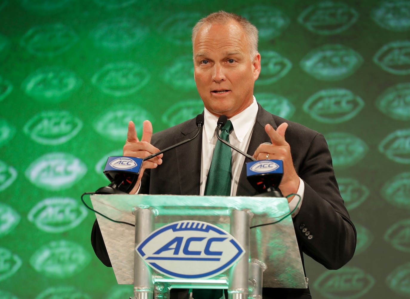 Photos: Tech’s TaQuon Marshall, Paul Johnson speak at ACC media days