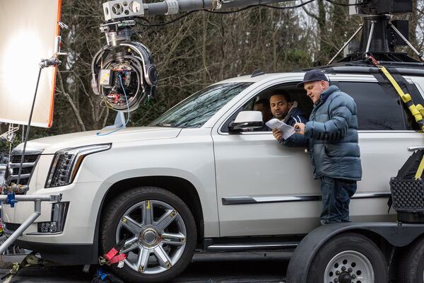 Mike O'Malley directing Mike Epps. CREDIT: Starz