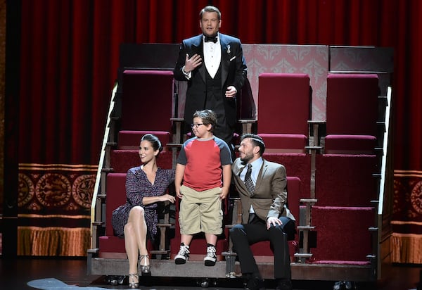 NEW YORK, NY - JUNE 12: Host James Corden performs onstage during the 70th Annual Tony Awards at The Beacon Theatre on June 12, 2016 in New York City. (Photo by Theo Wargo/Getty Images for Tony Awards Productions)