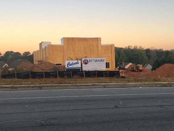 A new Culver's isunder construction on Scenic Highway in Lawrenceville. TYLER ESTEP / TYLER.ESTEP@COXINC.COM