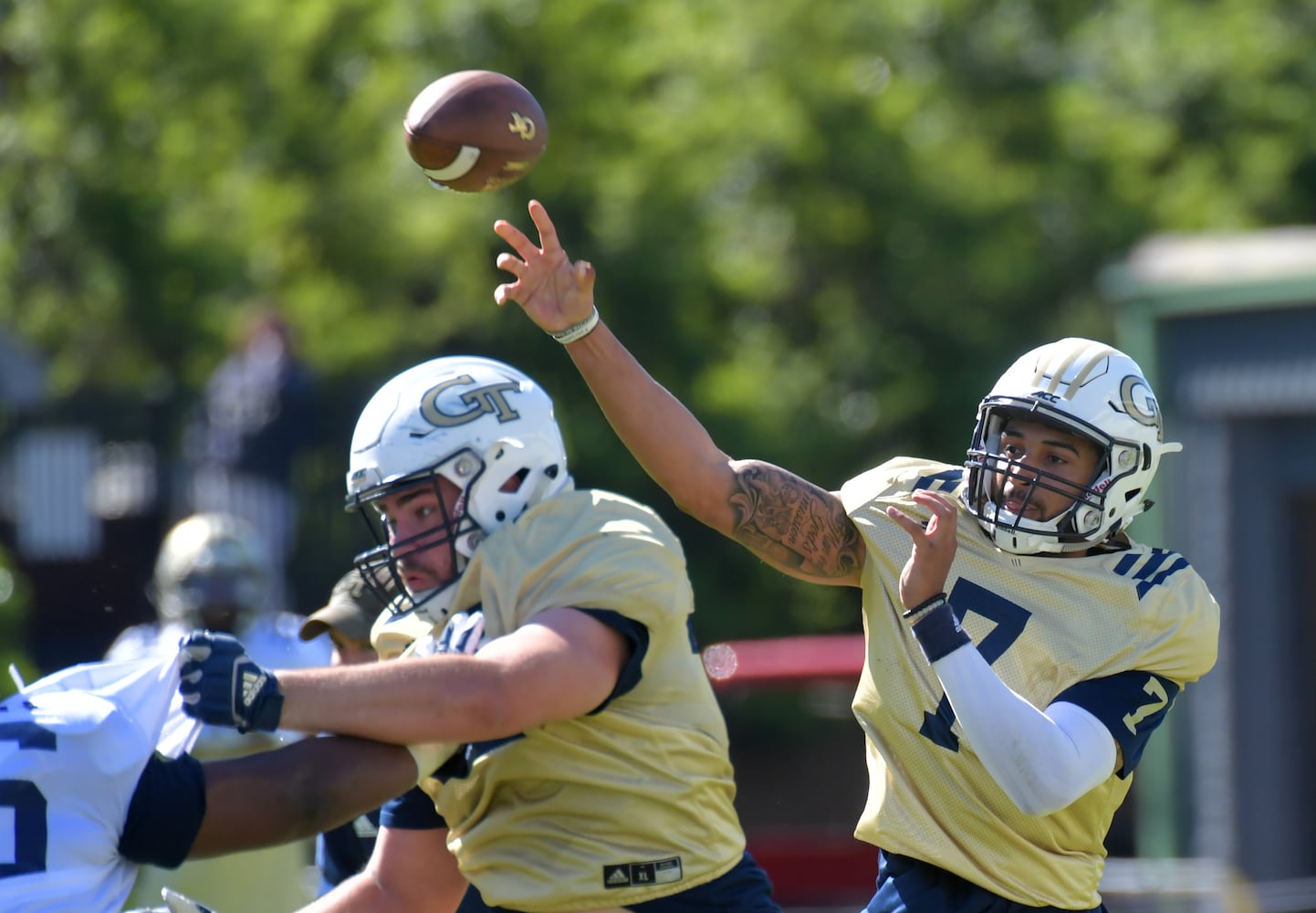 Photos: Georgia Tech puts on the pads at spring practice