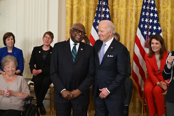 U.S. Rep. James E. Clyburn, (left) D-S.C., will be a guest today on the "Politically Georgia" show. 