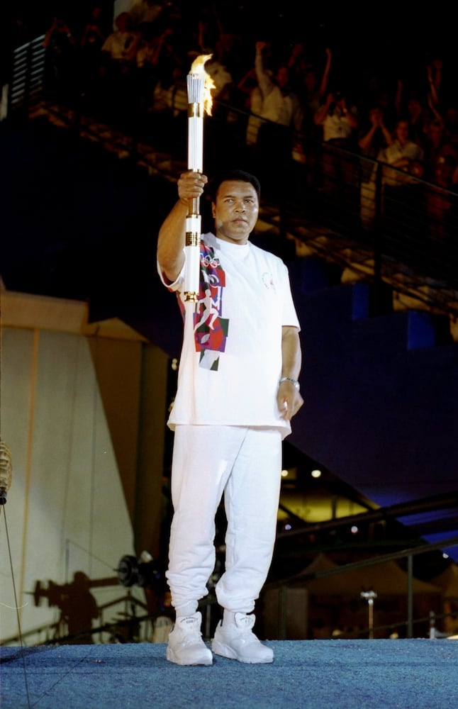 1996: Muhammad Ali lights the torch