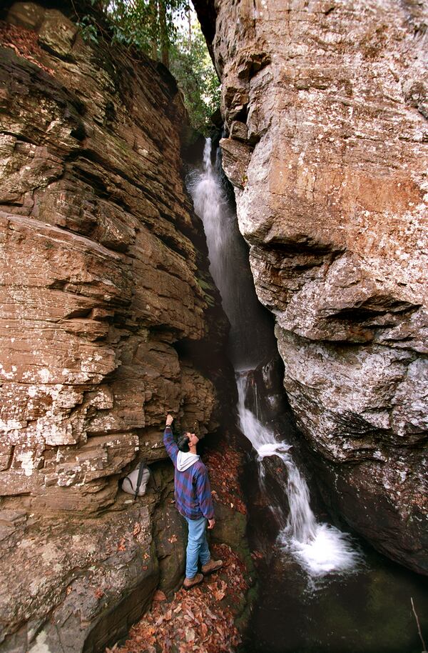 971222 Cleveland, Georgia - Raven Cliffs Wilderness Area and DeSoto Falls Scenic Area in the north Georgia mountains. (AJC Staff Photo/Rich Addicks)