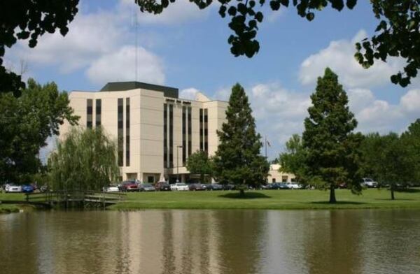 An officer was wounded when a man opened fire at Fairview Park Hospital Sunday.