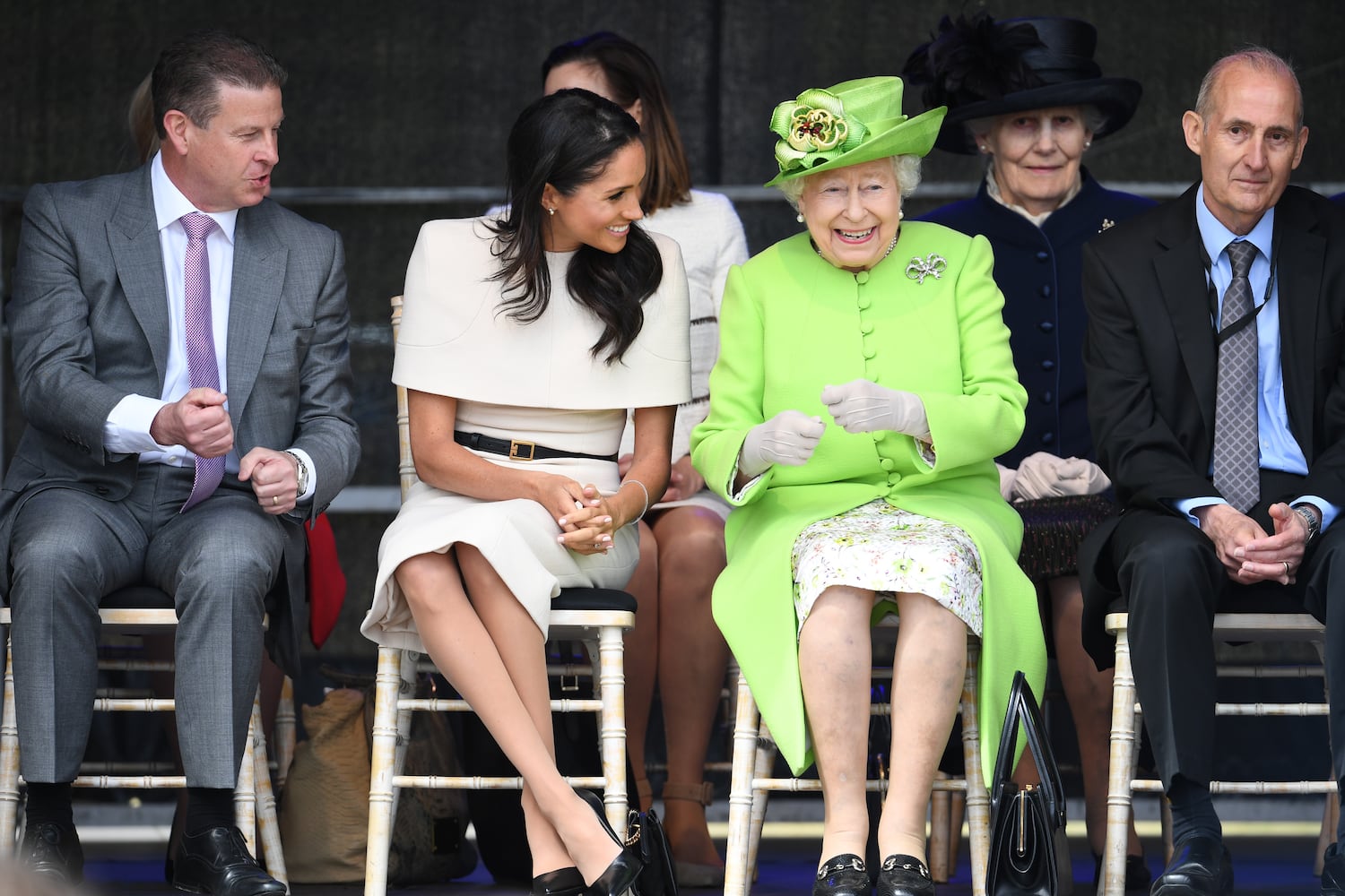 Photos: Meghan Markle stuns at first solo outing with Queen Elizabeth