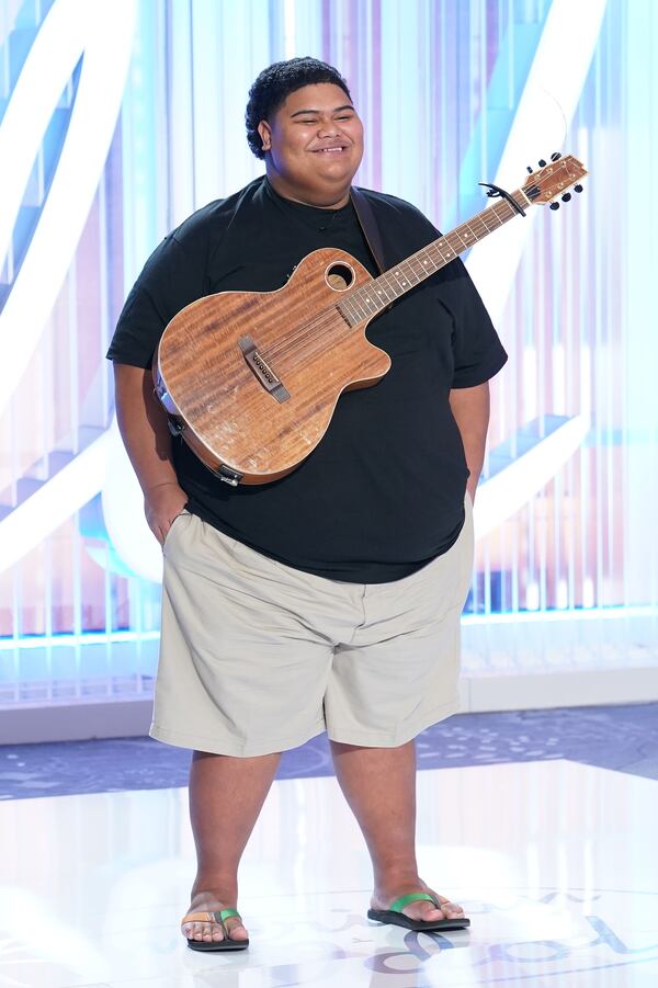 Iam Tongi was in the first episode of "American Idol" season 21 Sunday, Feb. 19, 2023, on ABC. (ABC/Eric McCandless)