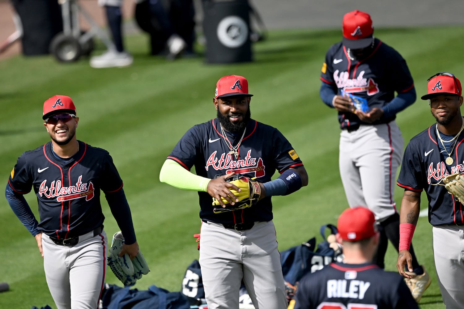 First full-squad spring training workouts