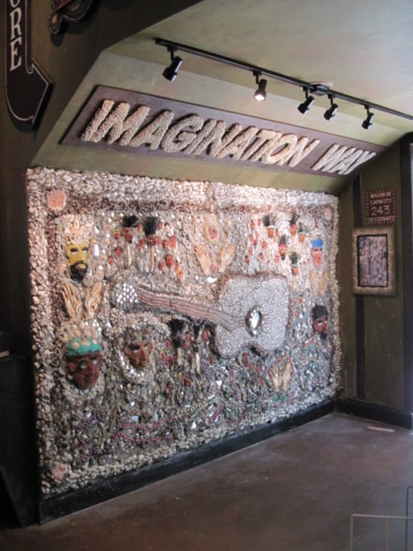 An installation Mr. Imagination made with local kids at the House of Blues in Houston, Texas  -- finished October 2010 / Credit: House of Blues.