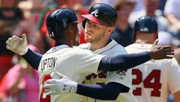 The Braves have one homer in 344 at-bats over their past 10 games, and Freeman (right) has two homers in 110 at-bats over his past 28 games.