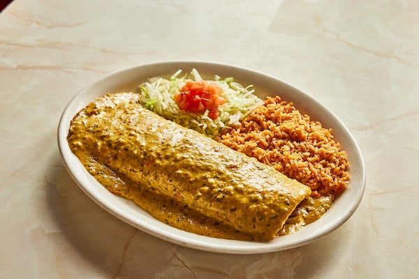 The Chuy's Big As 'Yo Face Burrito Challenge asks competitors to finish two burritos in one sitting. / Courtesy of Chuy's