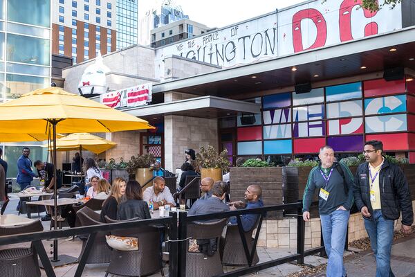 From March 12-14, the WeDC Startup Lounge located on the corner of 2nd and Trinity provided guests with DC Meeting booths and charging stations allowing them the chance to experience Washington, DC without leaving SXSW. Suzanne Cordeiro for American-Statesman