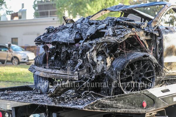 The driver of the Porsche was taken to Grady Memorial Hospital for treatment of injuries that were not considered life-threatening. 