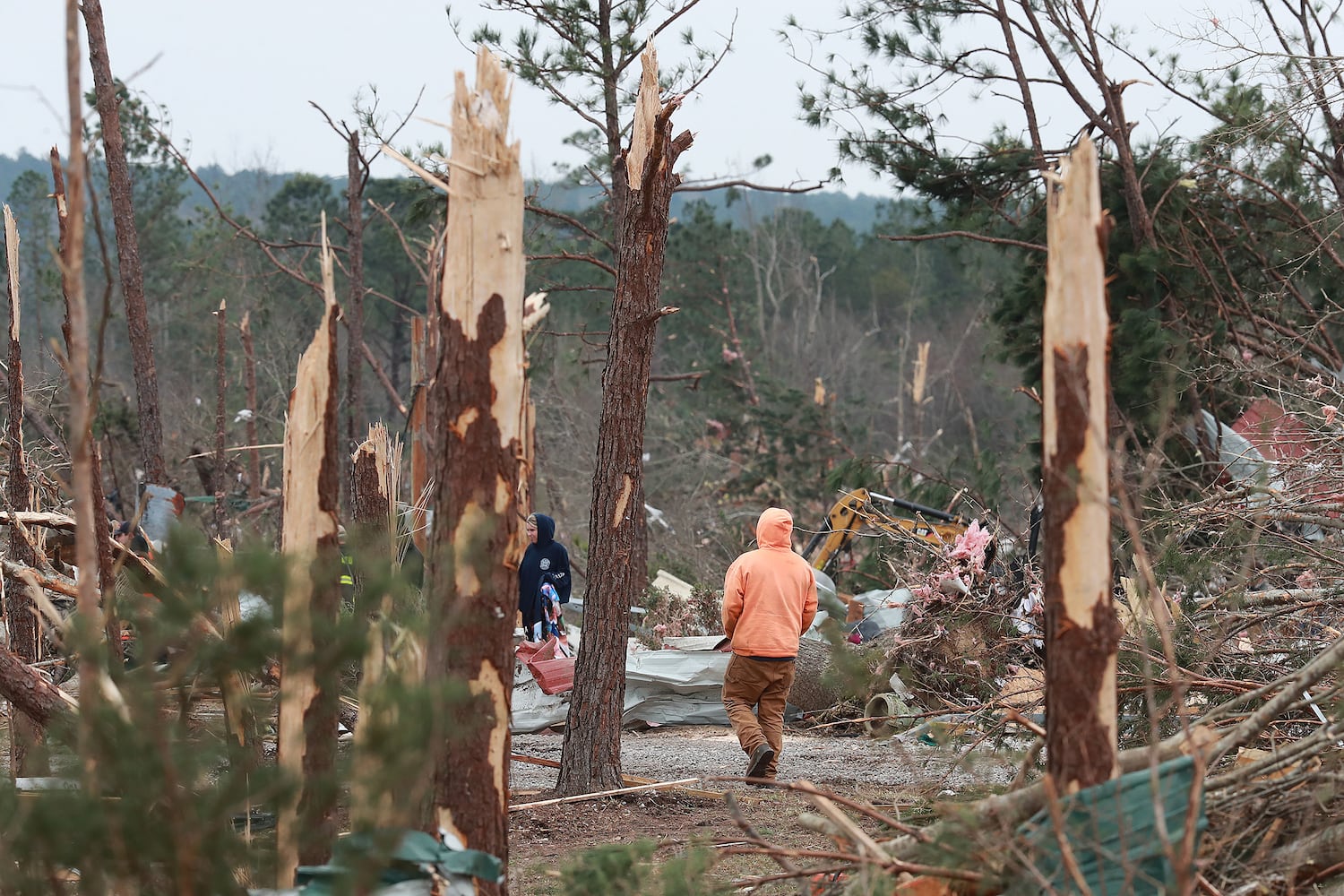 Photos: Tornado and wind damage in Georgia and Alabama