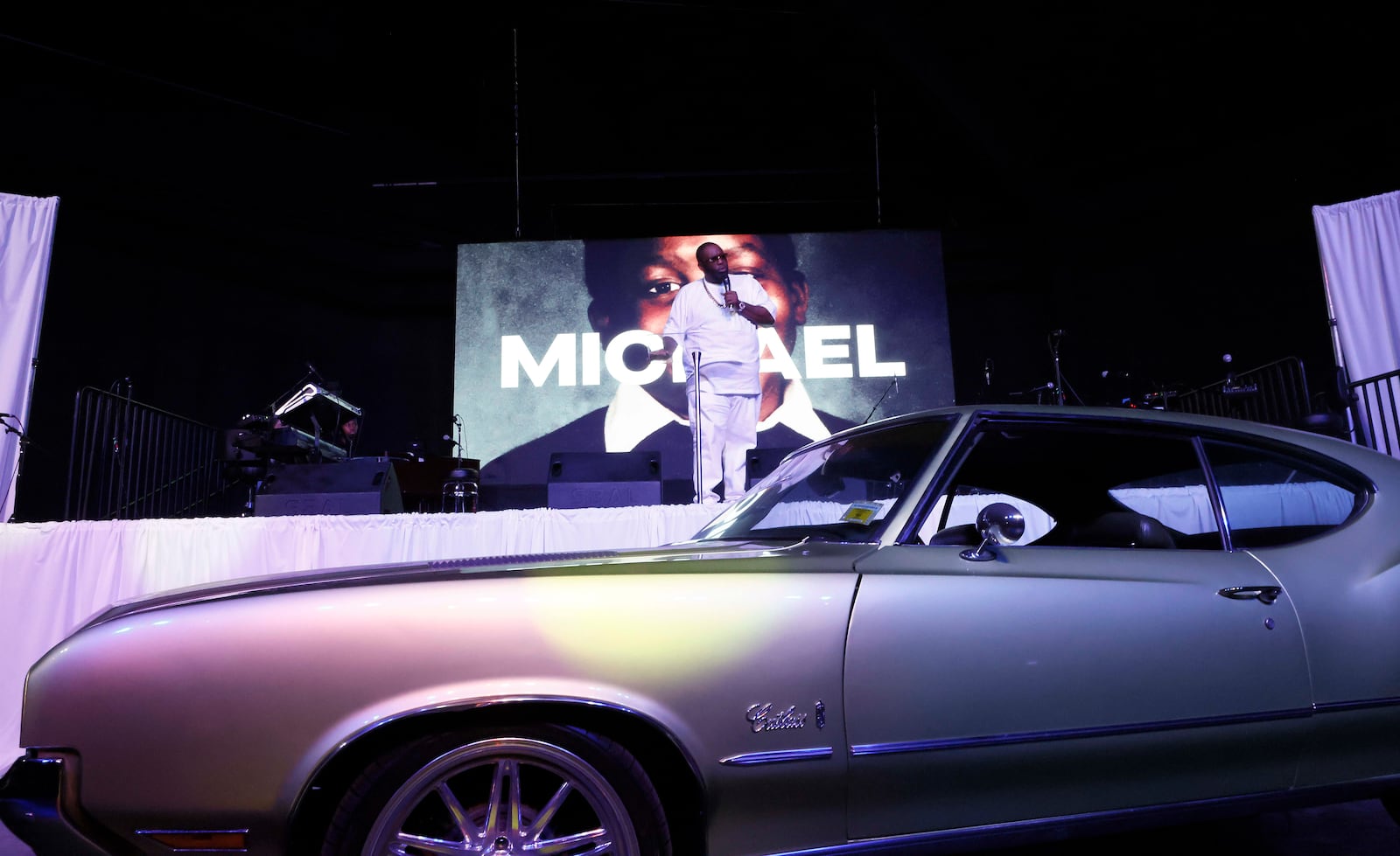 06/12/23 - Decatur -Rap artist Killer Mike hosted a listening party for his new solo album “MICHAEL” at The House of Hope Atlanta. A packed room was filled with friends, family and fans Monday night, as one half of the group Run the Jewels shared the entire album. Ryon Horne/RHORNE@AJC.COM