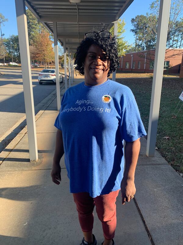 Delores Bolton of Athens voted at Gaines Elementary