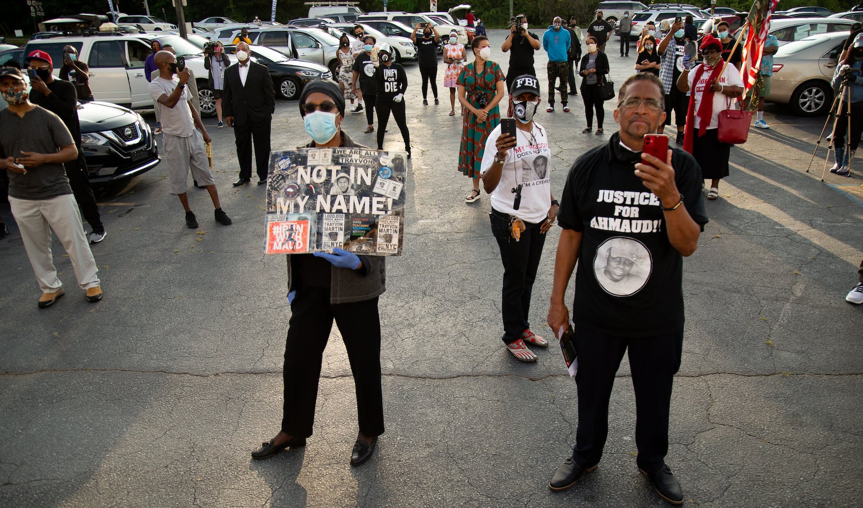 PHOTOS: Residents gather to demand justice in Ahmaud Arbery case