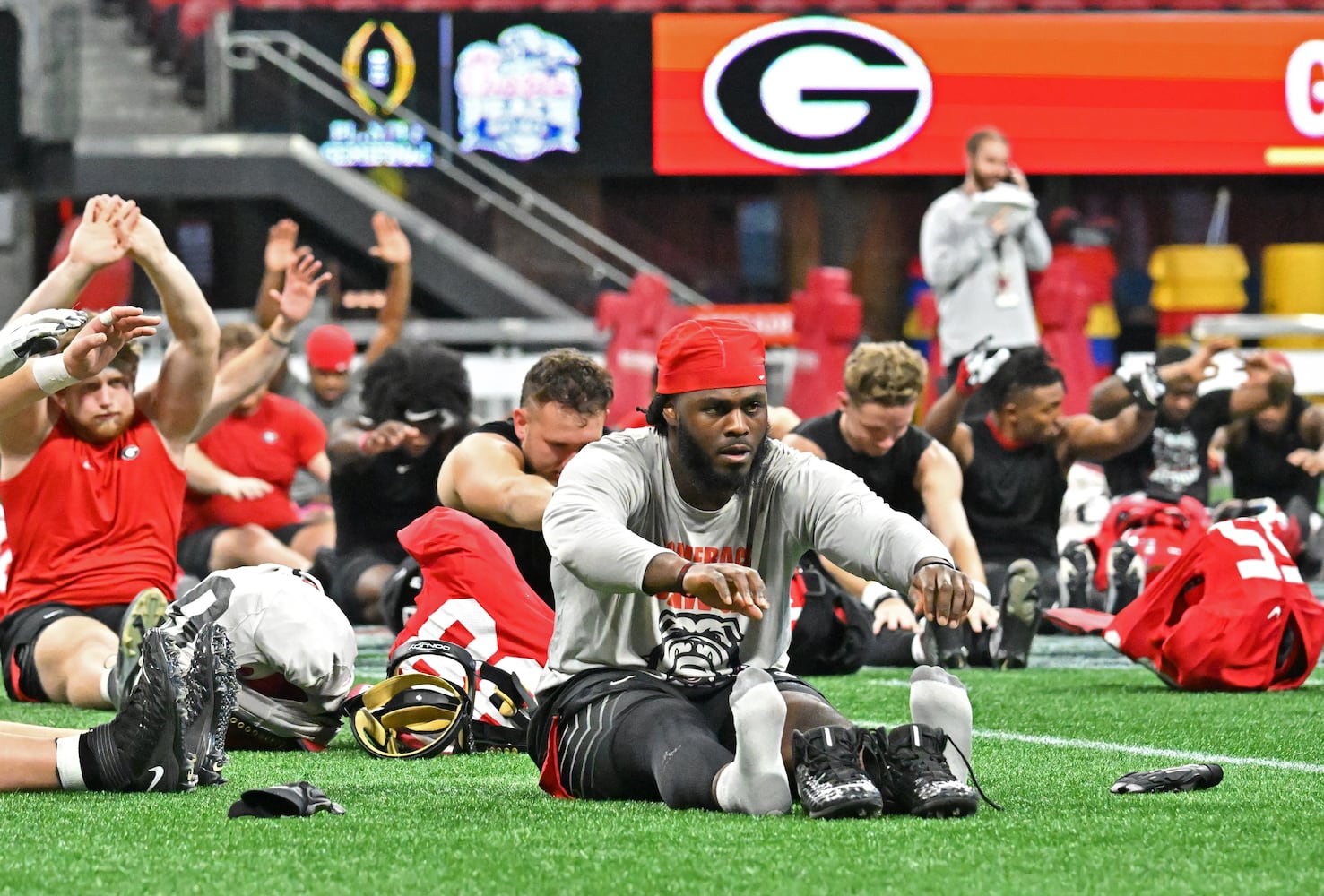 Peach Bowl Georgia practice