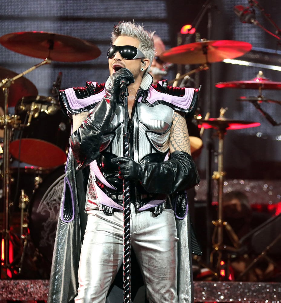 Queen + Adam Lambert rocked sold out State Farm Arena on Monday, October 23, 2023.
Robb Cohen for the Atlanta Journal-Constitution