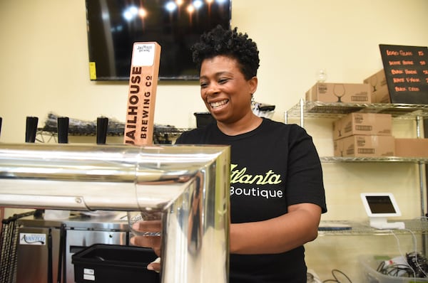 Portrait of Jen Price, owner, at The Atlanta Beer Boutique in Atlanta on Wednesday, June 10, 2020. PHOTO: Hyosub Shin / Hyosub.Shin@ajc.com)