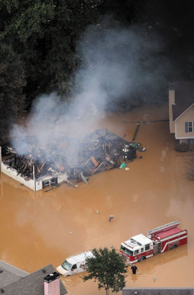 Atlanta flooding: Aerial photos