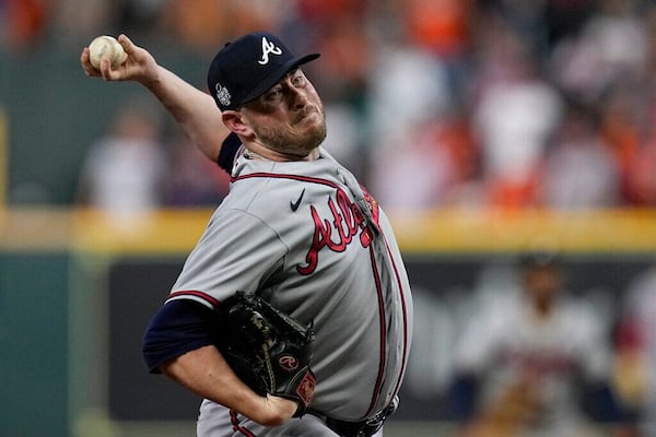 Braves reliever Tyler Matzek has a 2.25 ERA over four innings this season. (Curtis Compton / curtis.compton@ajc.com)