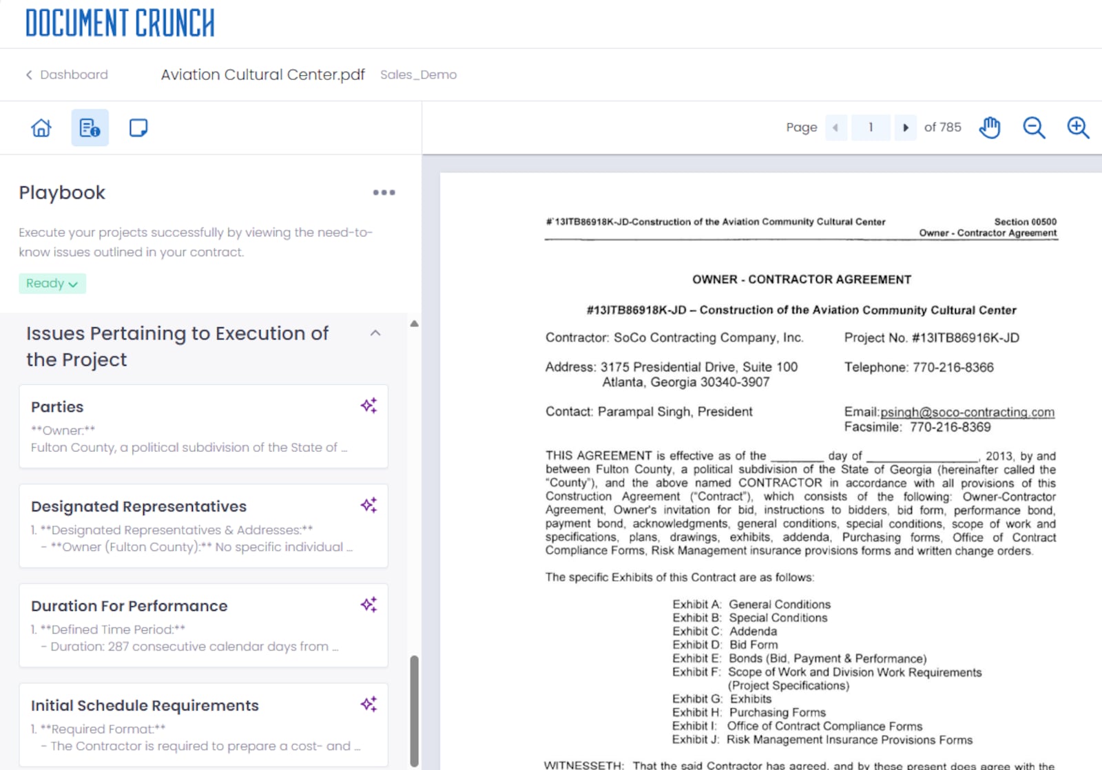 A screenshot of the Document Crunch software.
CREDIT: Document Crunch