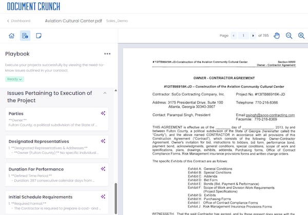 A screenshot of the Document Crunch software.
CREDIT: Document Crunch