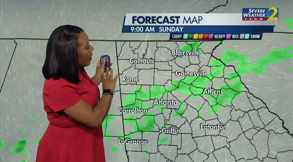 Channel 2 Action News meteorologist Ebonie Deon gives the weather forecast for Sunday, Feb. 27, 2022.