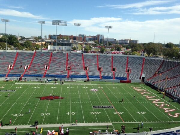 War Memorial Stadium: Kind of old, kind of small. (M. Bradley)