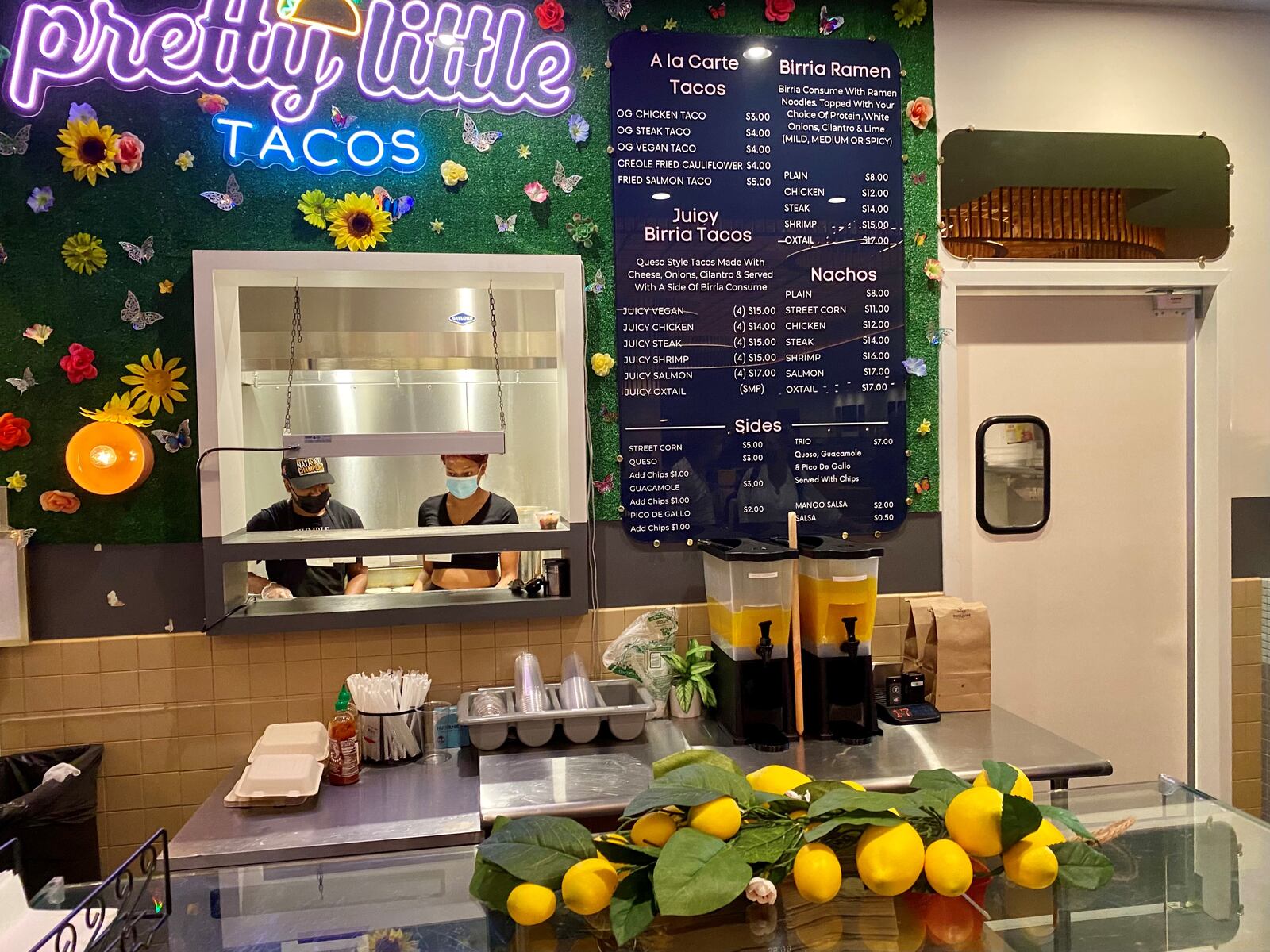 Pretty Little Tacos started as a food truck and recently opened at Politan Row food hall in Colony Square. (Wendell Brock for The Atlanta Journal-Constitution)