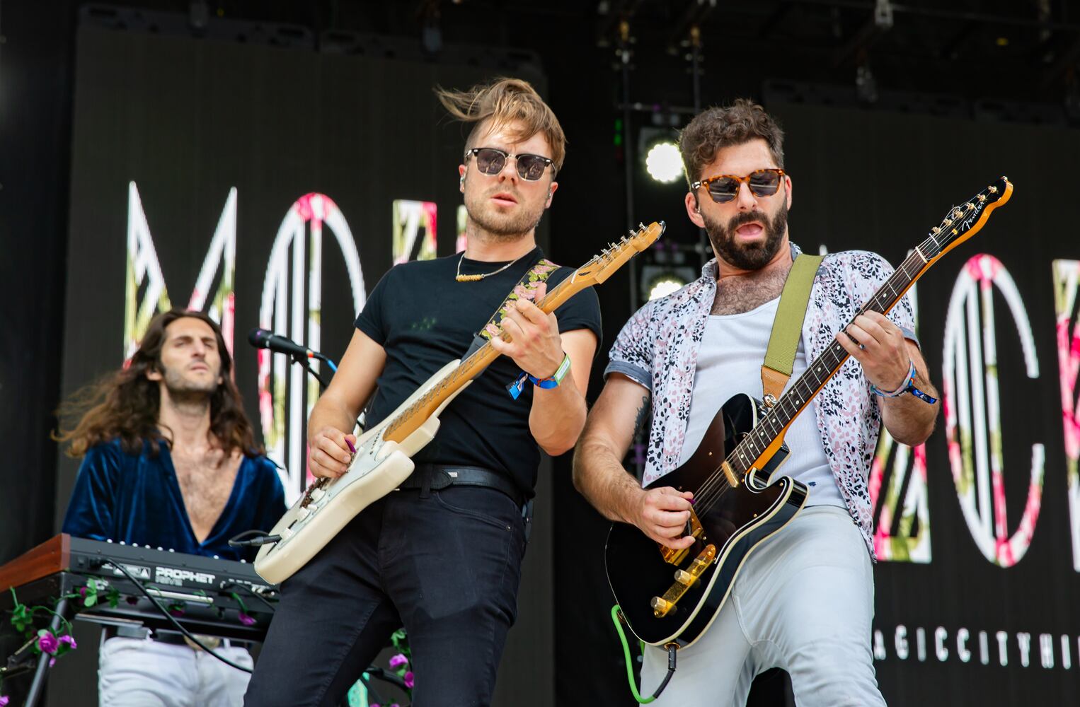 Atlanta, Ga: Magic City Hippies played early and dazzled the crowd with their party funk-rock.Photo taken Sunday September 17, 2023 at Piedmont Park. (RYAN FLEISHER FOR THE ATLANTA JOURNAL-CONSTITUTION)